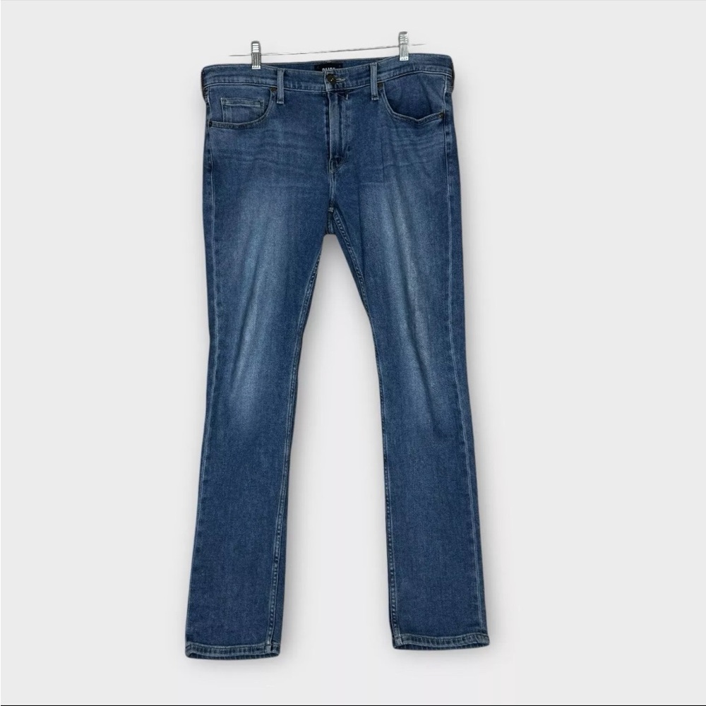 PAIGE Lennox Stretch Denim Slim Fit Jeans Mens Size 34x33 Blue Denim Preppy EUC